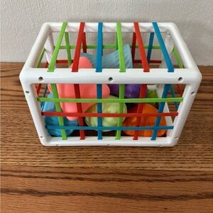 Multicolor Shape Sorting Toy Kids Montessori Sensory Elastic Strings